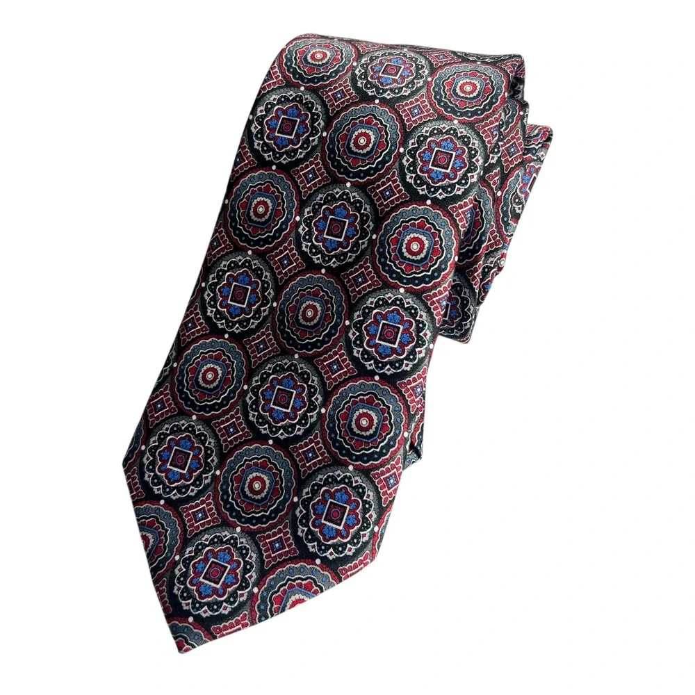 Pierre Cardin Necktie Medallion Pattern 100% Polyester Tie‎ Men's Fashion Formal